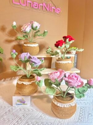 Crochet Flower LP – Double Roses