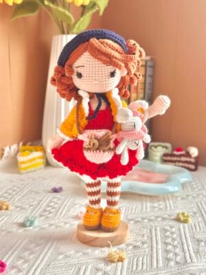 Crochet Doll - Beret Girl