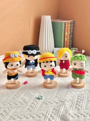 Crochet Doll - One Piece 3 (Luff | Zoro | Sanji | Sabo | Ace)