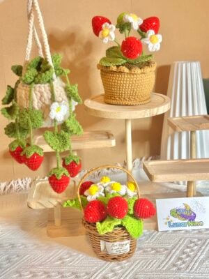 Crochet Flower - Strawberry