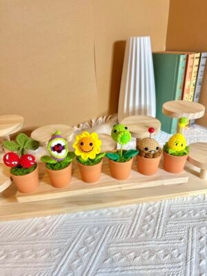 Crochet Flower - Plants vs Zombies Mini Set