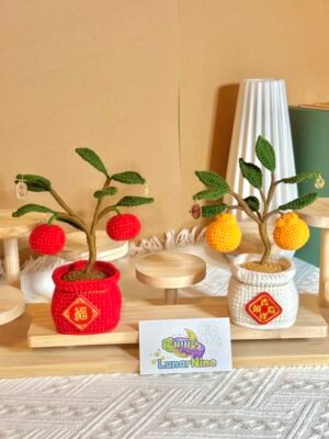 Crochet Flower Small Pot - Fruit Tree