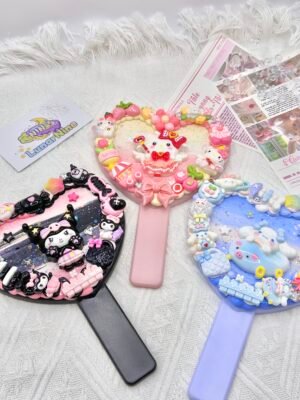Decoden Heart Handheld Mirror