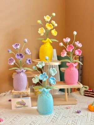 Crochet Flower MV – Androsace Umbellata Colorful