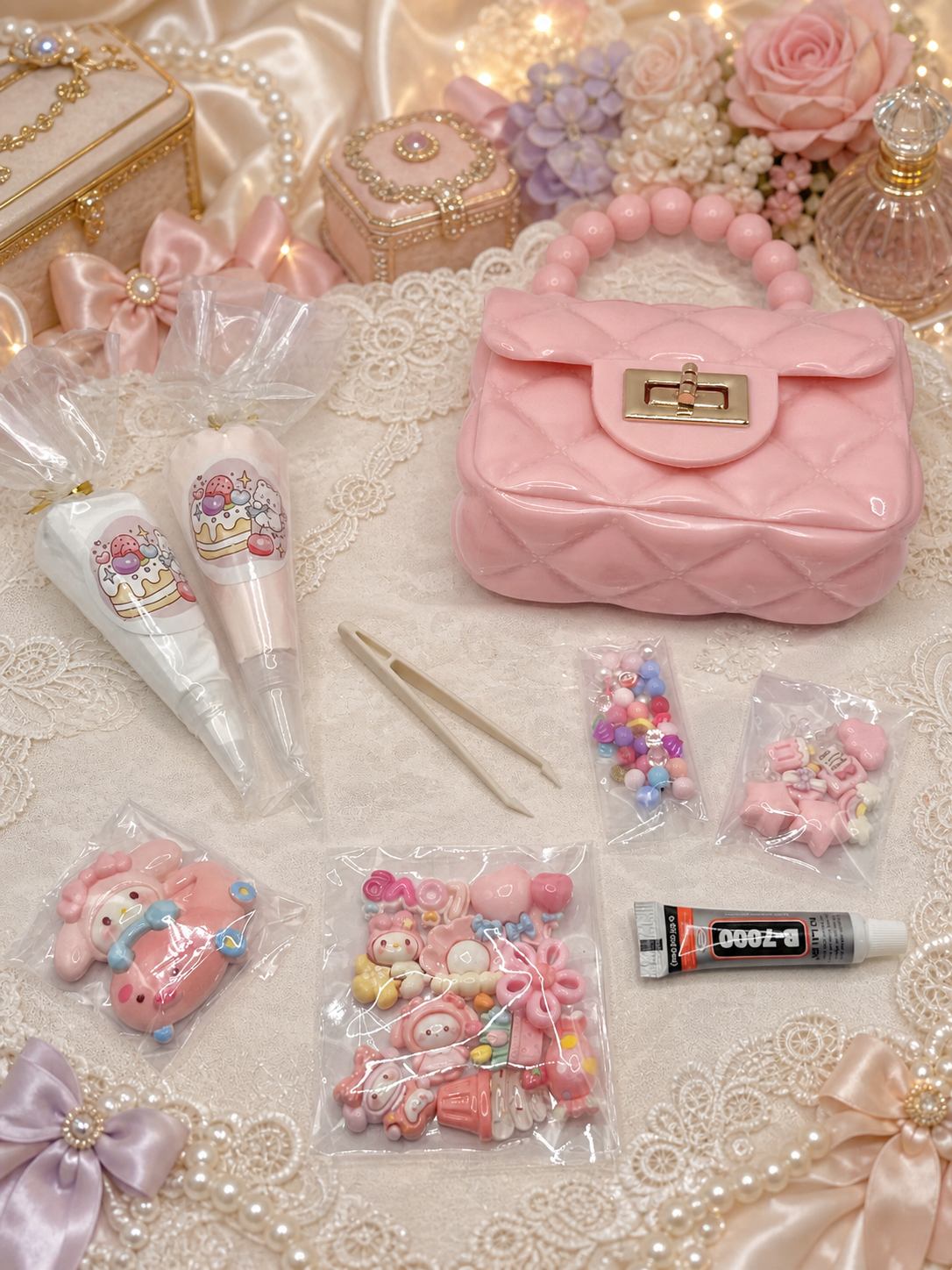 Decoden DIY project supplies and charms